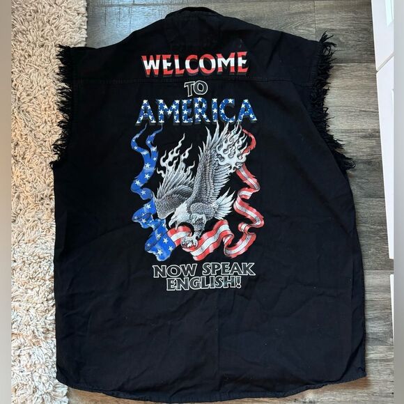 MENS MOTORCYCLE BIKE WEEK VEST TOP SIZE 3XL - Picture 1 of 4